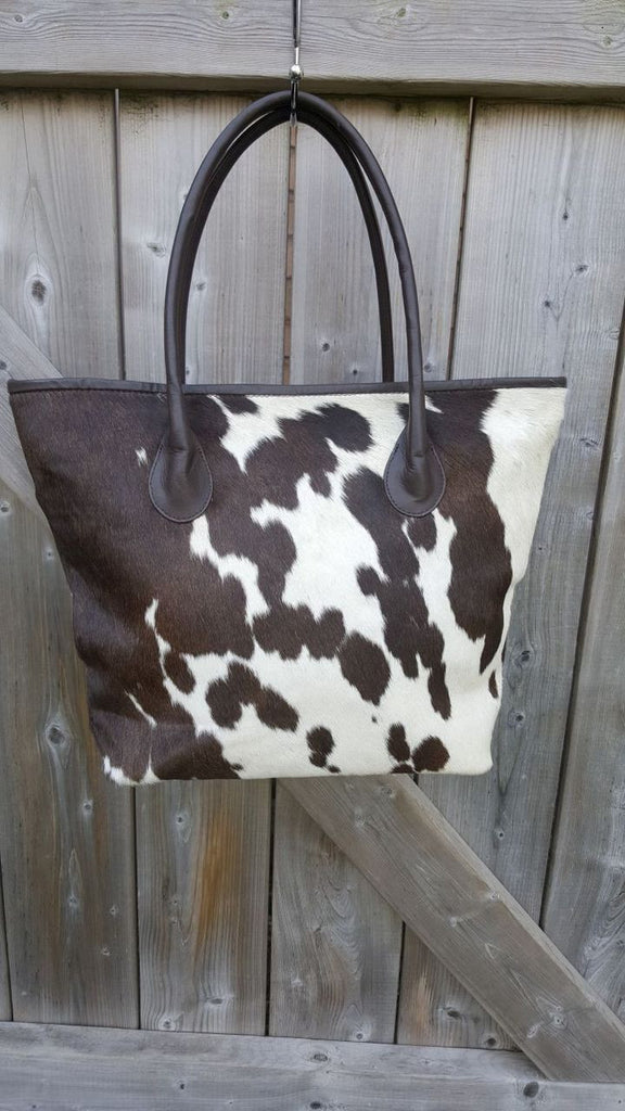 Cowhide Tote Bag 