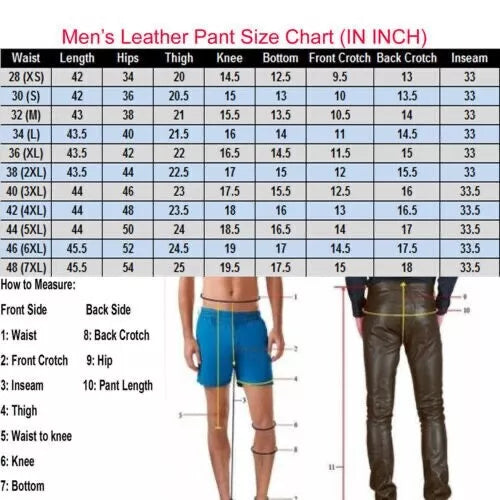 leather skinny pants for men