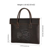 Retro crazy horse leather briefcase for work