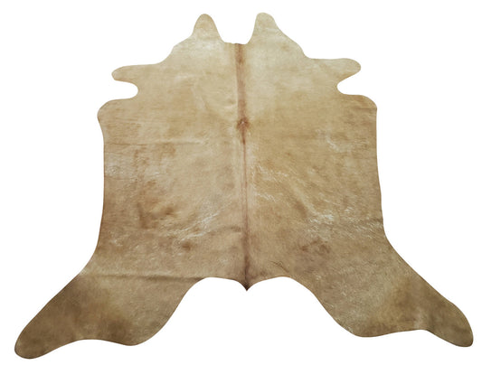 You will love the natural, brand-new Brazilian cowhide rug, mostly beige and brownish. It's beautiful and ideal for what you need a house for.
