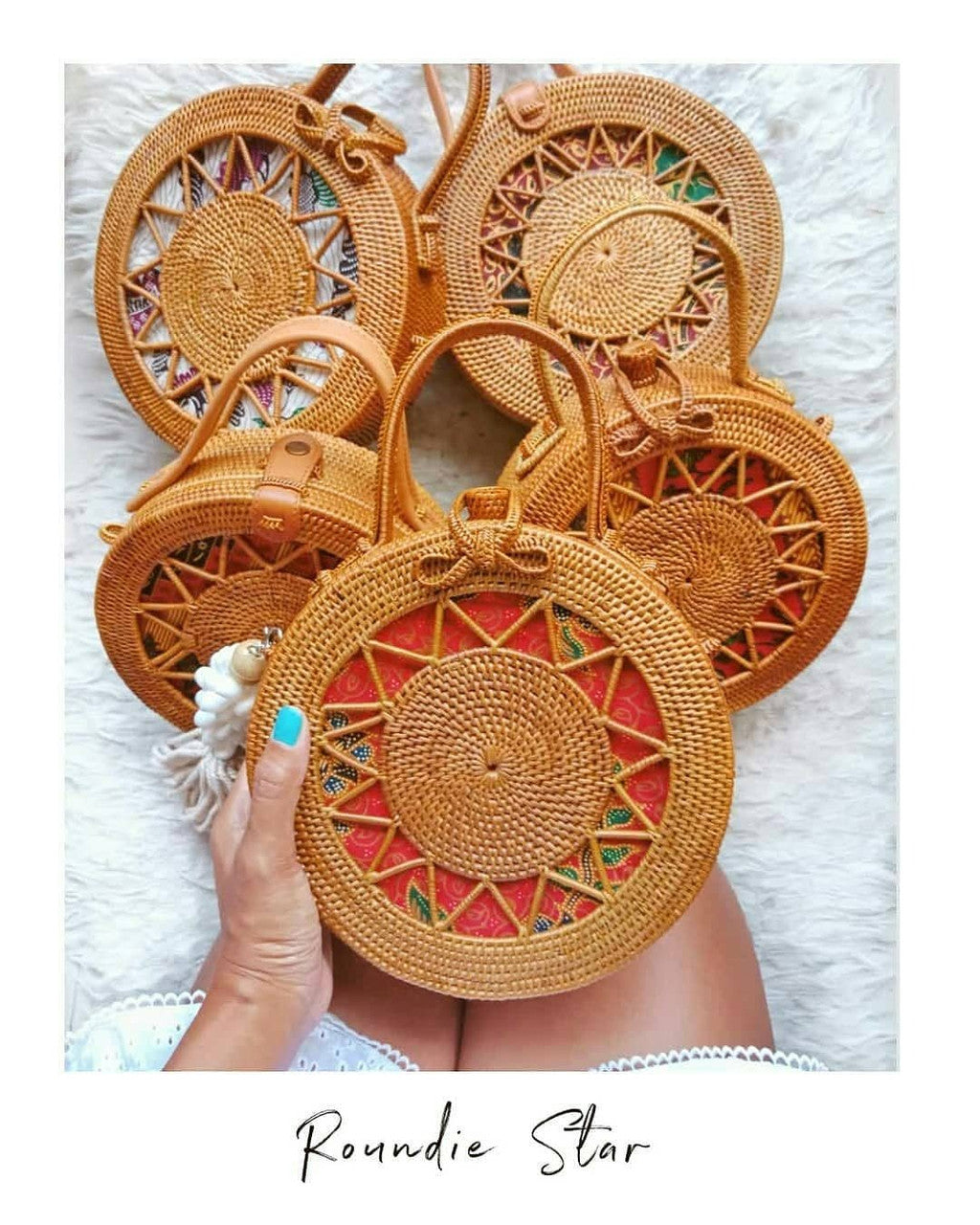Rattan bag Bali handwoven by artists in Indonesia