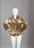 Women Cowhide Fringe Fur Jacket Brown and White Cow Skin Coat