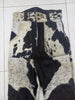 Cowhide hair on cow skin pants western trousers