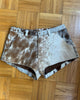 Women Hair-On Cowhide Western Shorts