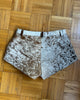 Women Hair-On Cowhide Western Shorts